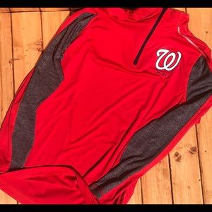 Washington Nationals 1/4 zip long sleeve